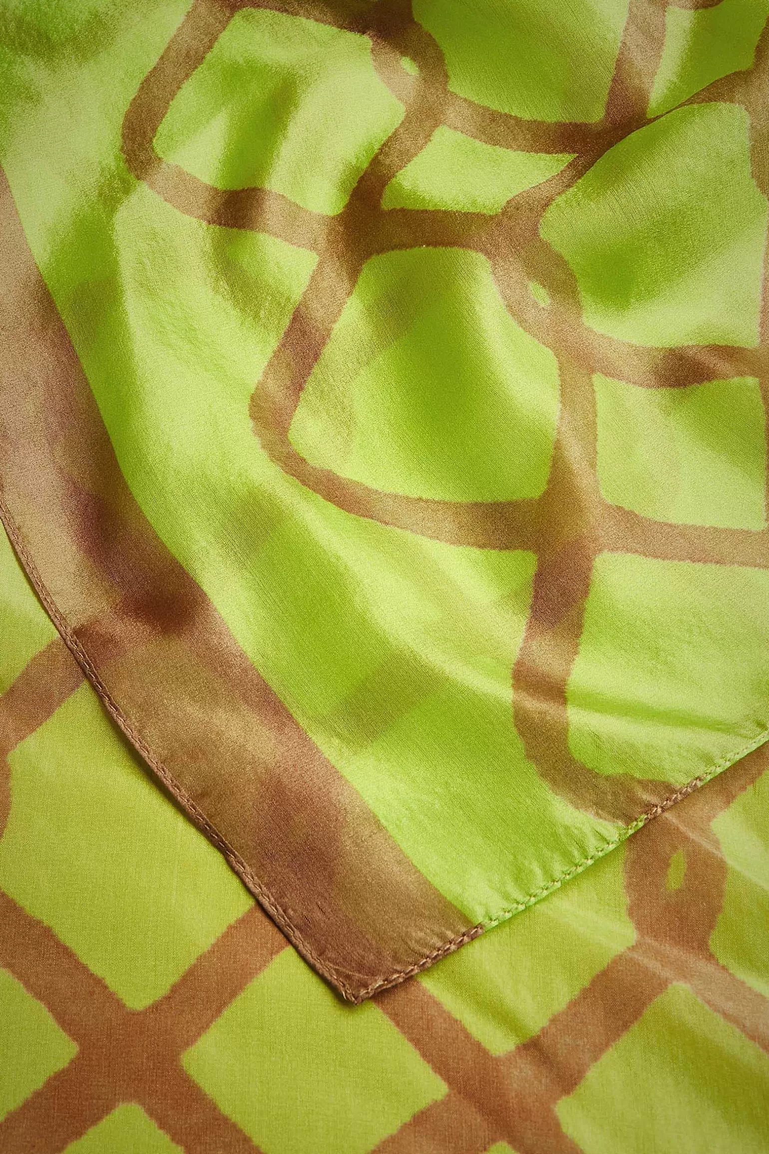 Shop Liviana conti Stola Stampa Rete Rete Lime/Argilla