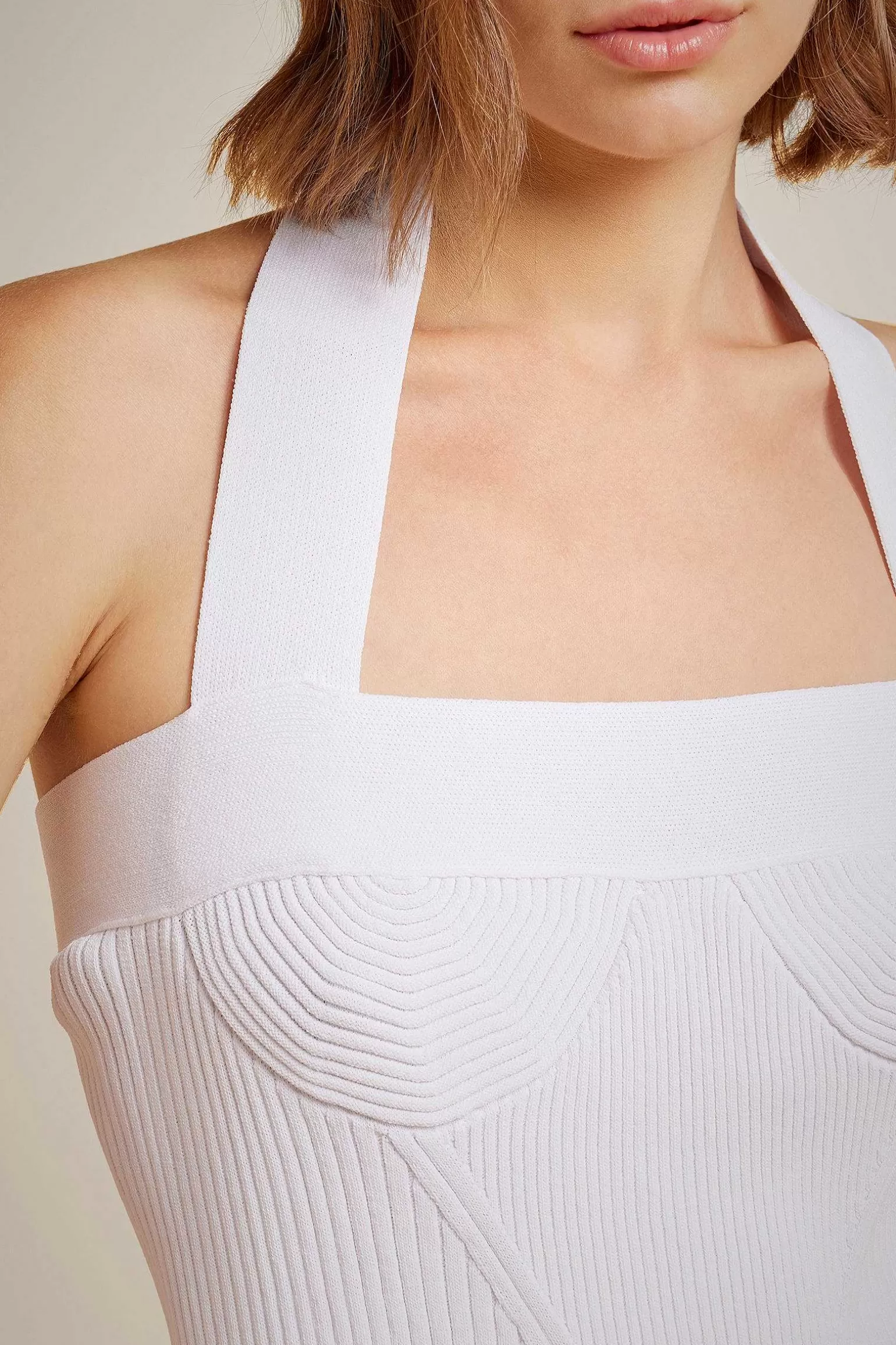 Discount Liviana conti Top Con Coppe Bianco