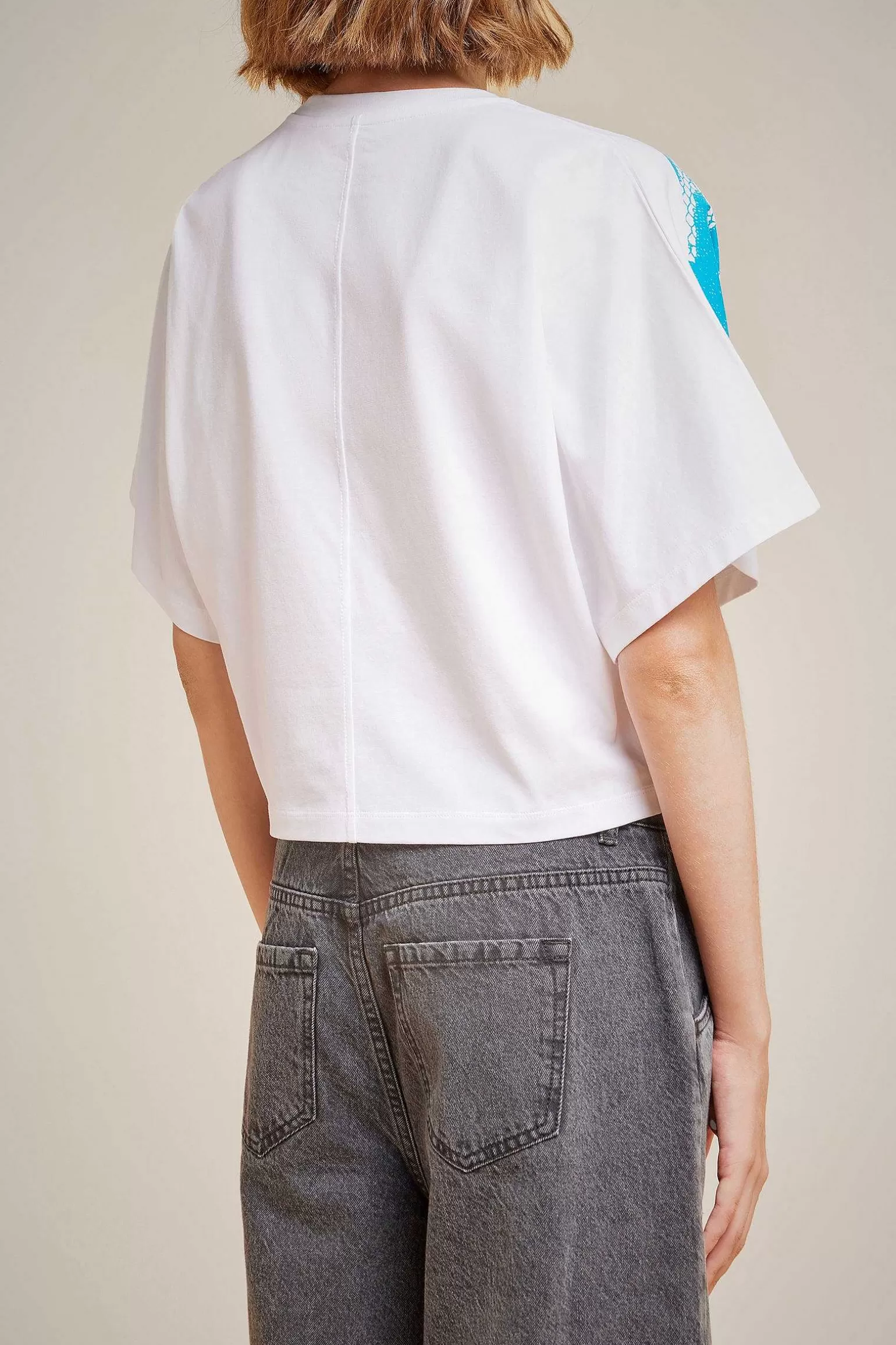 Shop Liviana conti T-Shirt Bianco/Acqua
