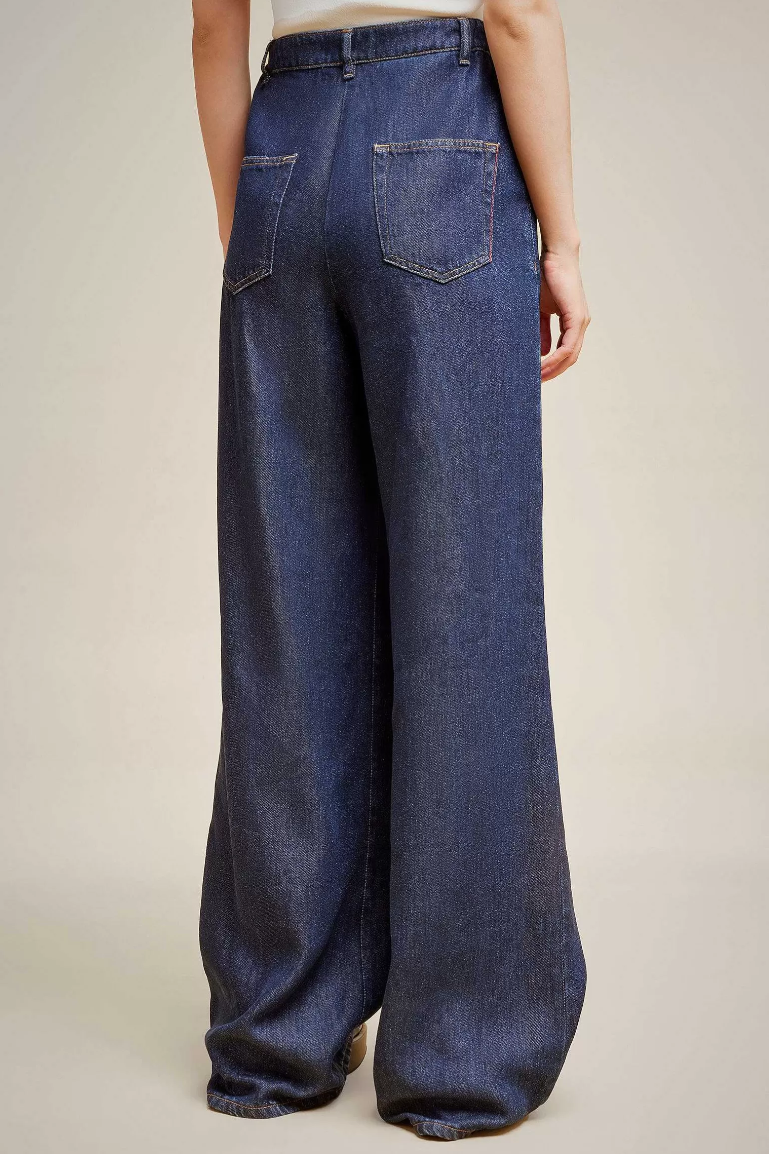 Best Sale Liviana conti Wide-Leg Jeans Denim Blu Scuro