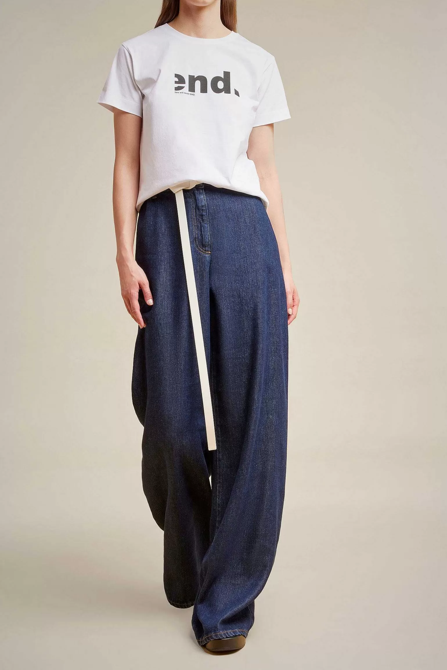 Best Sale Liviana conti Wide-Leg Jeans Denim Blu Scuro